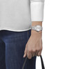 Montre TISSOT t-classic homme automatique bracelet acier gris - vue Vporté 1