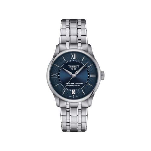 Montre TISSOT t-classic femme automatique bracelet acier gris