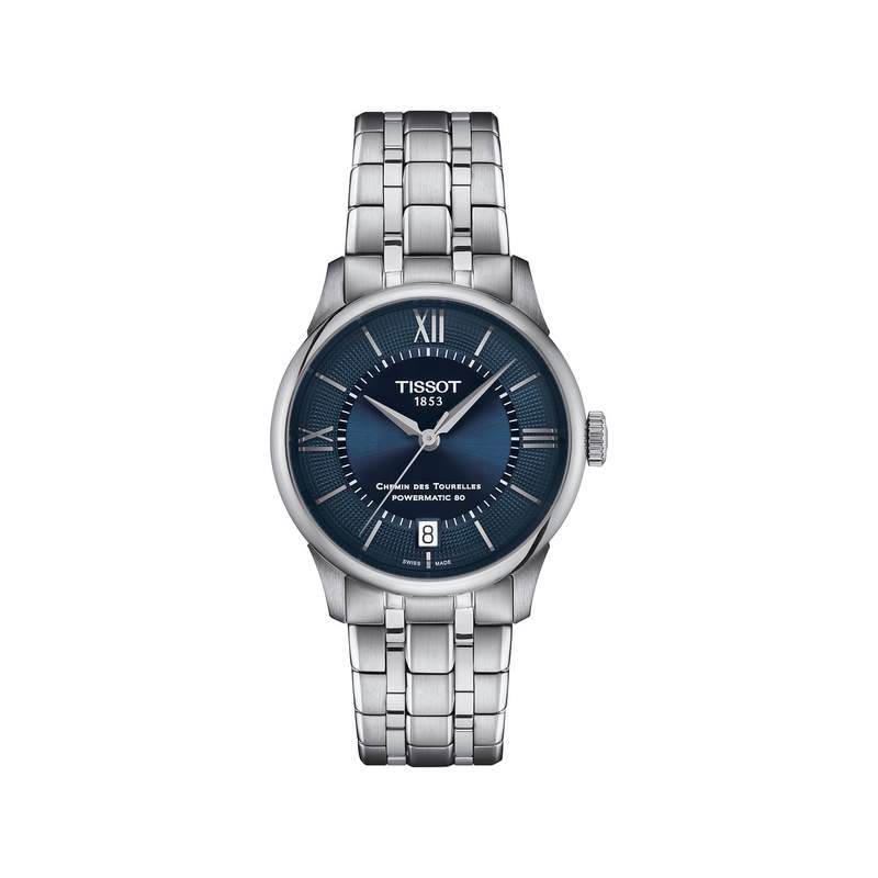 Montre TISSOT t-classic femme automatique bracelet acier gris - vue 1