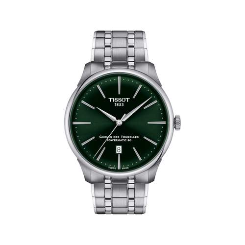 TISSOT t-classic automatic men's watch grey steel bracelet
