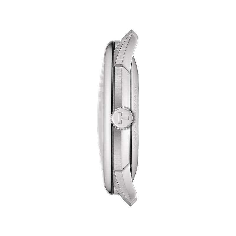 Montre TISSOT t-classic homme automatique bracelet acier gris - vue 2