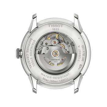 Montre TISSOT t-classic homme automatique acier bracelet cuir vert