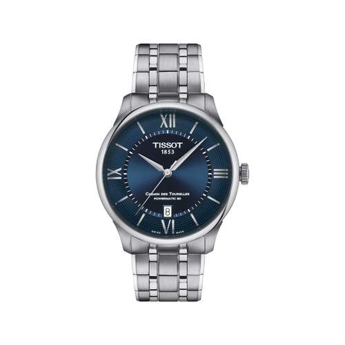 Montre TISSOT t-classic homme automatique bracelet acier gris