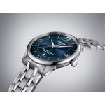 Montre TISSOT t-classic homme automatique bracelet acier gris - vue D1