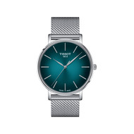 TISSOT T-CLASSIC EVERYTIME gemengde groene wijzerplaat grijs stalen armbandhorloge