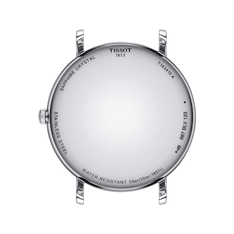 Montre TISSOT T-CLASSIC EVERYTIME mixte cadran vert bracelet acier gris - vue 3
