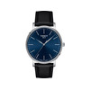 Montre TISSOT T-CLASSIC EVERYTIME homme cadran bleu bracelet cuir noir - vue V1
