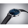 Montre TISSOT T-CLASSIC EVERYTIME homme cadran bleu bracelet cuir noir - vue VD1