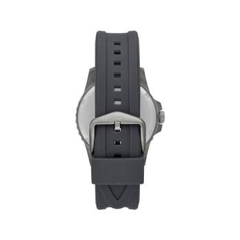 Montre FOSSIL Blue homme bracelet silicone gris