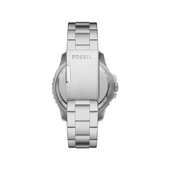 FOSSIL Blauw herenhorloge met stalen armband