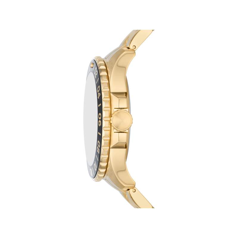 Montre FOSSIL Blue homme bracelet acier doré - vue 2
