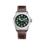 Montre EDEN PARK Sport homme bracelet cuir brun - vue 1