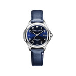 Montre EDEN PARK Club homme acier bracelet cuir bleu - vue 1