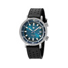 Montre LIP Grande Nautic-Océan homme automatique cadran bleu, bracelet caoutchouc noir, boitier acier inoxydable - vue V1