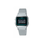 Montre CASIO vintage iconic homme bracelet acier argent - vue 1