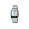 Montre CASIO vintage edgy homme bracelet acier - vue V1