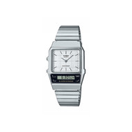 Montre CASIO vintage edgy homme bracelet acier