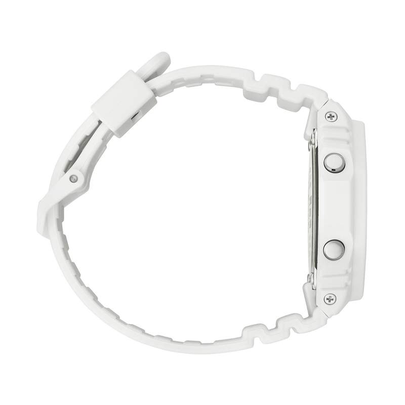 G-SHOCK classic men's watch with white resin bracelet - view 2