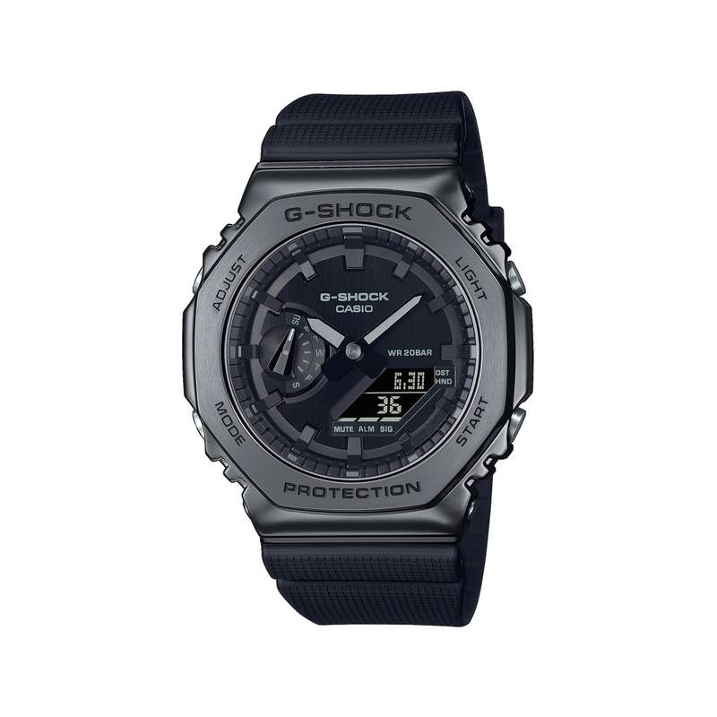 G-SHOCK Classic herenhorloge van staal met zwarte kunststof band - afbeelding 1