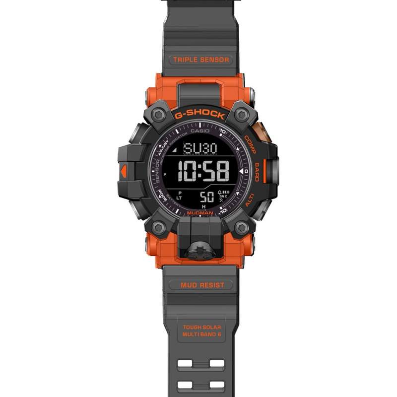 Montre G-SHOCK gulfmaster homme bracelet résine noire - vue D1