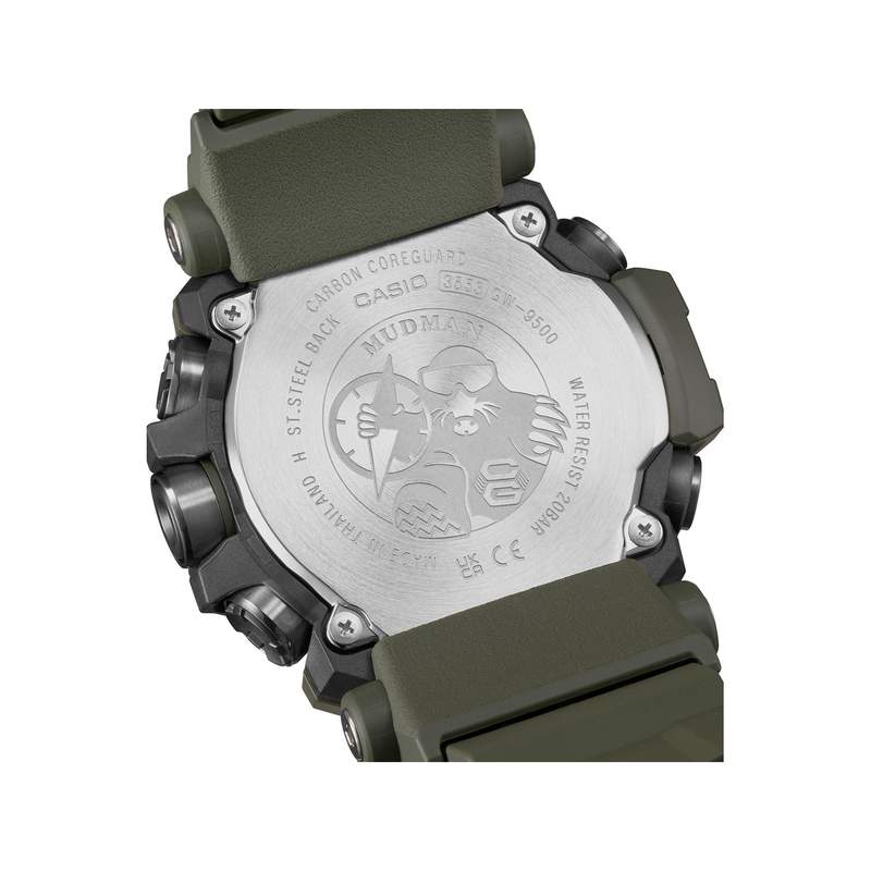 Montre G-SHOCK gulfmaster homme bracelet résine verte - vue 3