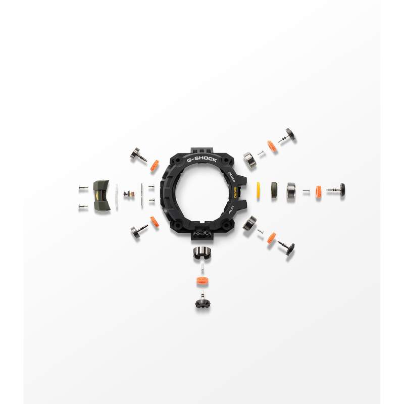 Montre G-SHOCK gulfmaster homme bracelet résine verte - vue D7