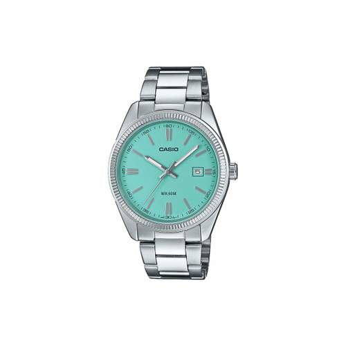 Montre CASIO homme cadran bleu bracelet acier