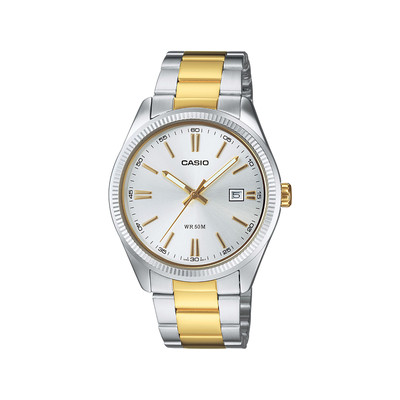 Montre CASIO homme bracelet acier bicolore
