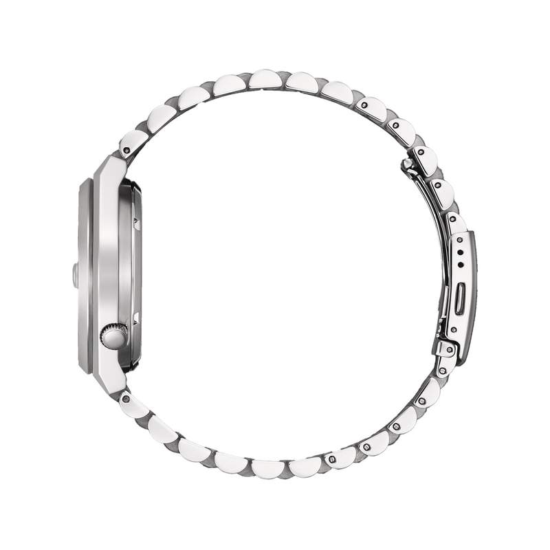 Montre CITIZEN Tsuyosa homme automatique, bracelet acier gris - vue 2