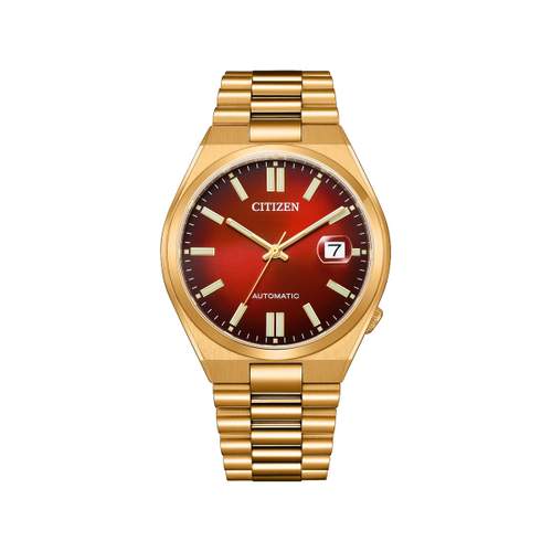 Montre CITIZEN Tsuyosa homme automatique bracelet acier doré rose
