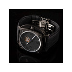 Montre HUMBERT-DROZ hd1 homme automatique, bracelet cuir noir - vue 2