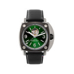 Montre HUMBERT-DROZ hd1 homme automatique, bracelet cuir noir - vue 1