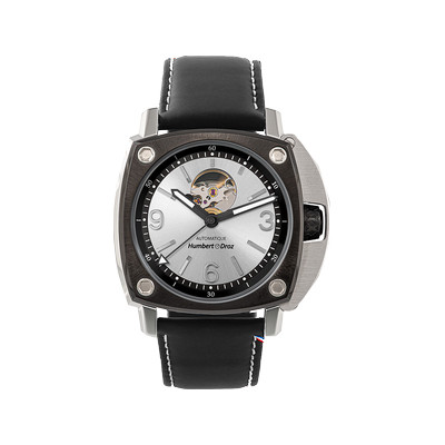 Montre HUMBERT-DROZ hd1 homme automatique, bracelet cuir noir