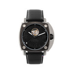 Montre HUMBERT-DROZ hd1 homme automatique, bracelet cuir noir - vue 1