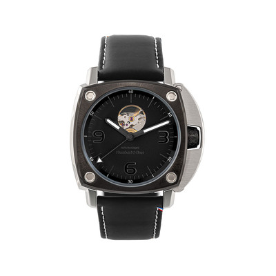Montre HUMBERT-DROZ hd1 homme automatique, bracelet cuir noir