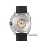 Montre HUMBERT-DROZ hd1 homme automatique, bracelet tissu bleu fonce - vue 3