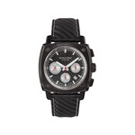 Montre HUMBERT-DROZ hd7 homme chronographe, bracelet cuir noir - vue 1