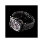 Montre HUMBERT-DROZ hd7 homme chronographe, bracelet cuir noir - vue 2