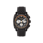 Montre HUMBERT-DROZ hd7 homme chronographe, bracelet cuir noir - vue 1