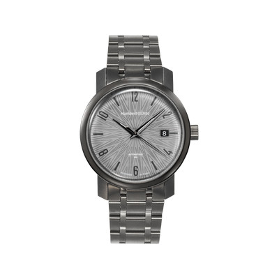 Montre HUMBERT-DROZ hd8 homme automatique, bracelet acier gris - vue 1