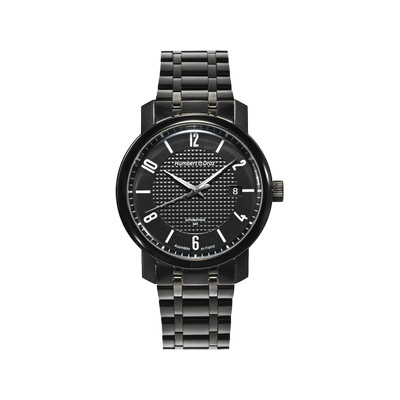 Montre HUMBERT-DROZ hd8 homme automatique, bracelet acier noir