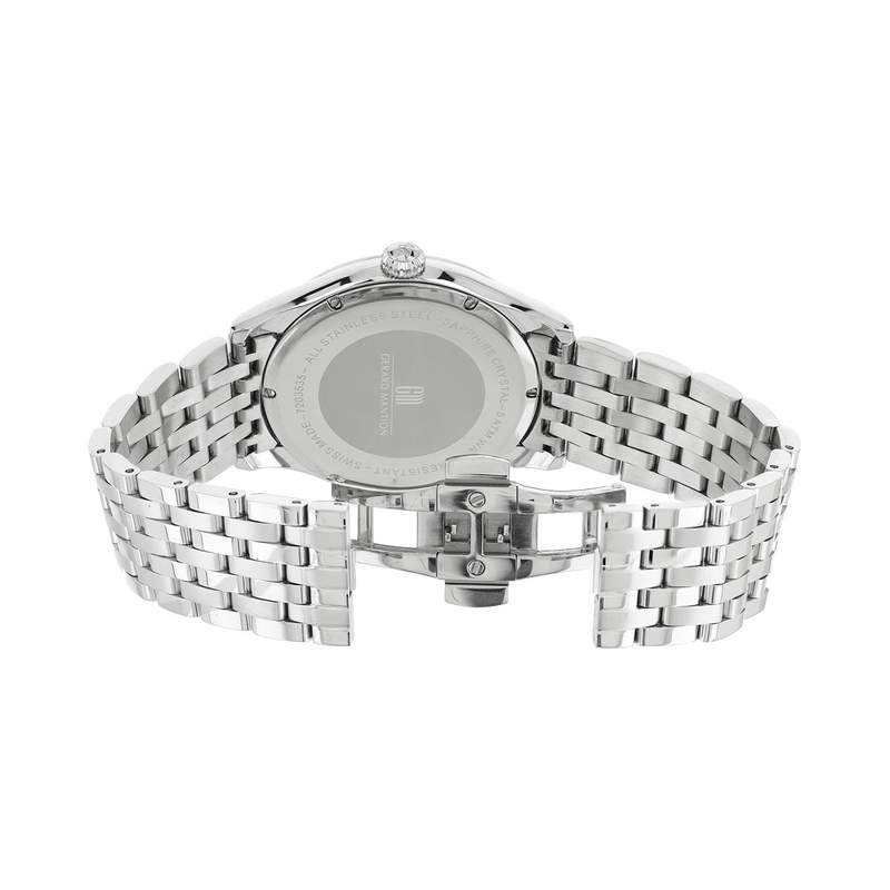 Montre MATY GM cadran bleu foncé bracelet acier - vue 5