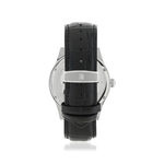 Montre MATY GM cadran noir bracelet cuir noir - vue 3