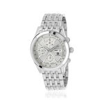 Montre MATY GM automatique chronographe cadran gris bracelet acier - vue 1