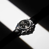 Montre MATY GM automatique chronographe cadran noir bracelet cuir noir - vue VD4