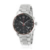 Montre MATY GM chronographe cadran noir bracelet acier - vue V1