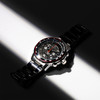 Montre MATY GM chronographe cadran noir bracelet acier - vue VD4
