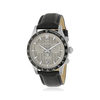 Montre MATY GM chronographe cadran taupe bracelet cuir noir - vue V1