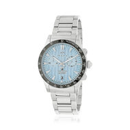 Montre MATY GM chronographe cadran bleu bracelet acier