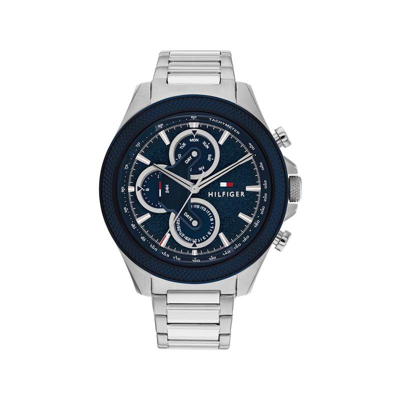 Montre TOMMY HILFIGER clark homme bracelet acier inoxydable gris - vue 1